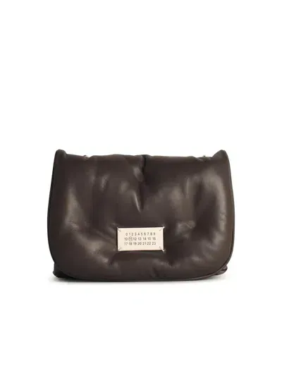 Maison Margiela Small Glam Slam Flap Shoulder Bag In Black