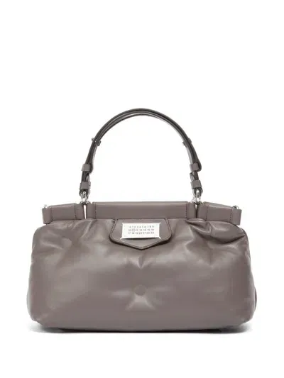 Maison Margiela Small Glam Slam Leather Shoulder Bag In Neutrals