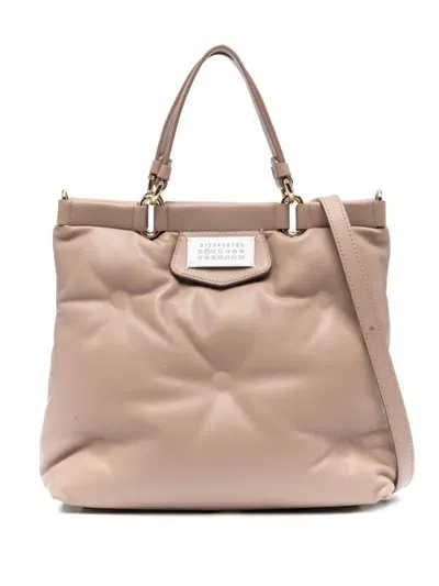 Maison Margiela Small Glam Slam Tote Bag In Beige