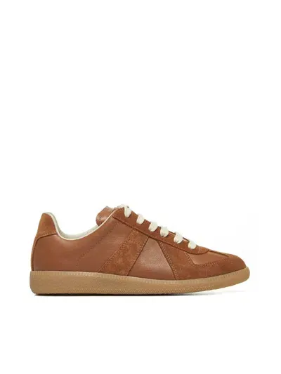 Maison Margiela Sneakers In Light Brown