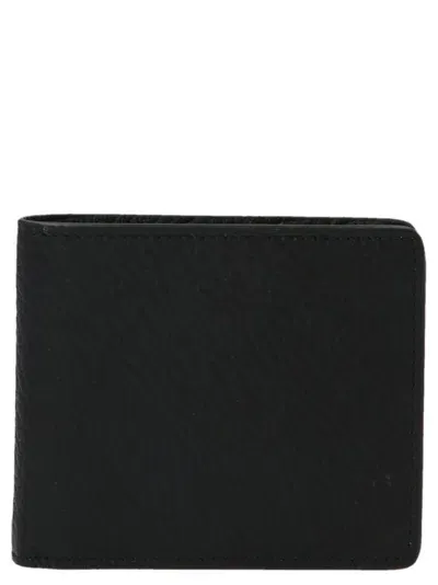 Maison Margiela Stitch Detailed Wallet In Black