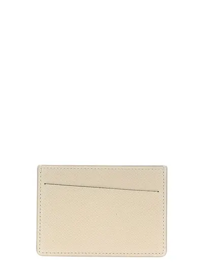 Maison Margiela 'stitching' Card Holder In Gray