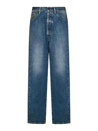 Maison Margiela Straight Leg Jeans In Blue