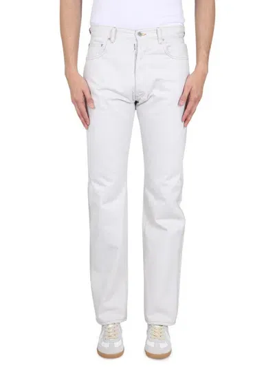 Maison Margiela Straight Leg Pants In White