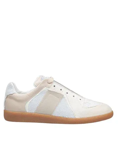 Maison Margiela Suede Sneakers In Neutrals