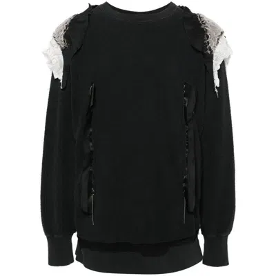 Maison Margiela Sweatshirts In Black