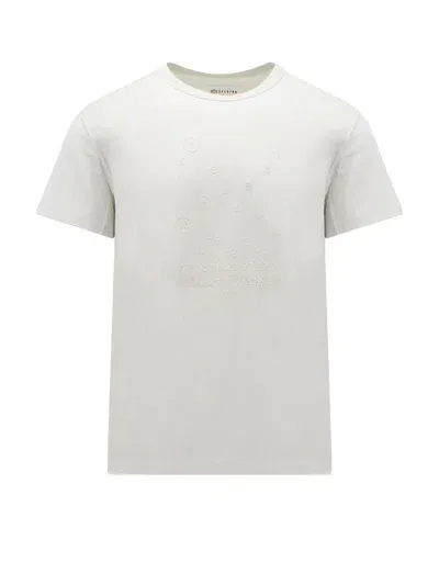 Maison Margiela T-shirt With Logo Embroidery In White