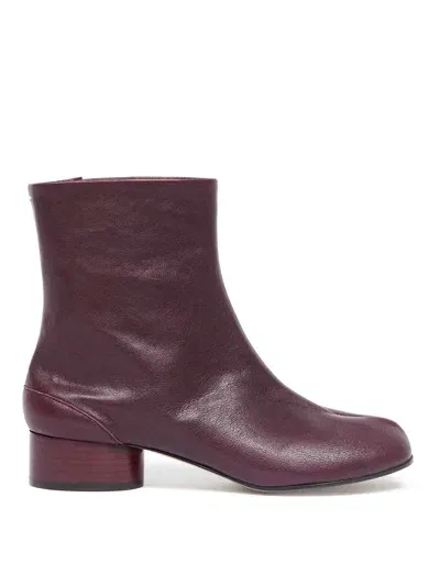 Maison Margiela Botines - Rojo Oscuro In Dark Red