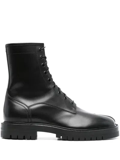 Maison Margiela Tabi Ankle Boots In Black