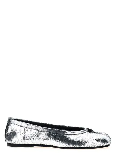 Maison Margiela Tabi Broken Mirror Ballerinas In Silver