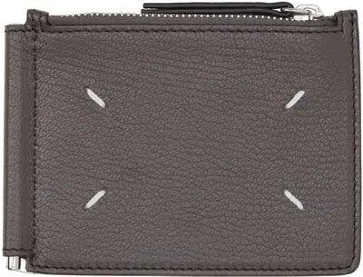 Maison Margiela Taupe Four Stitches Wallet In T2152 Elephant