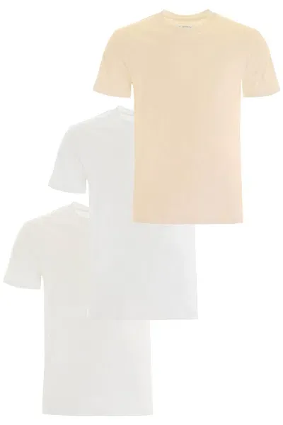 Maison Margiela Tripack Cotton T Shirt In Multicolor