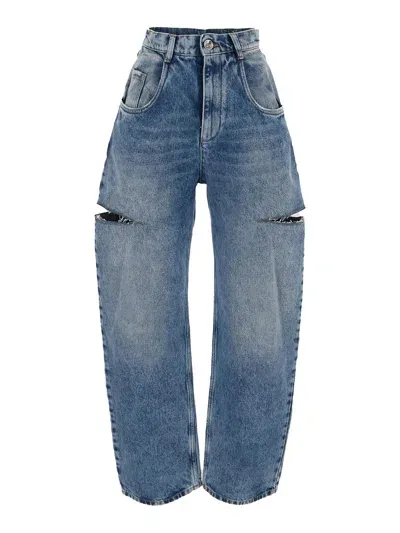 Maison Margiela Trousers In Blue