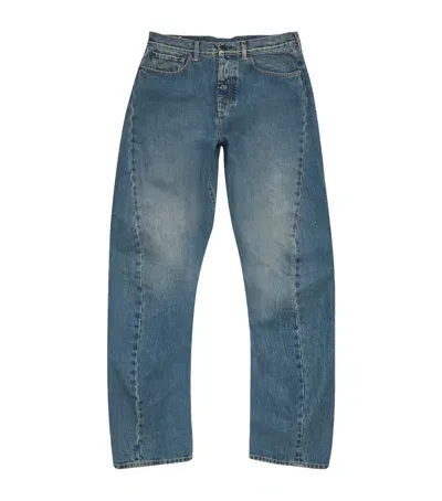 Maison Margiela Twist Jeans In Blue