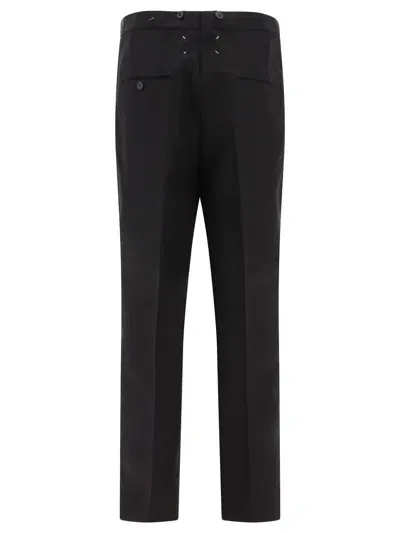 Maison Margiela Waist Tie Trousers In Black