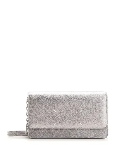 Maison Margiela Wallet On Chain In Metallic