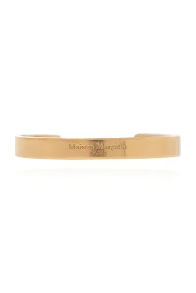 Maison Margiela Wide Cuff Bracelet In Gold