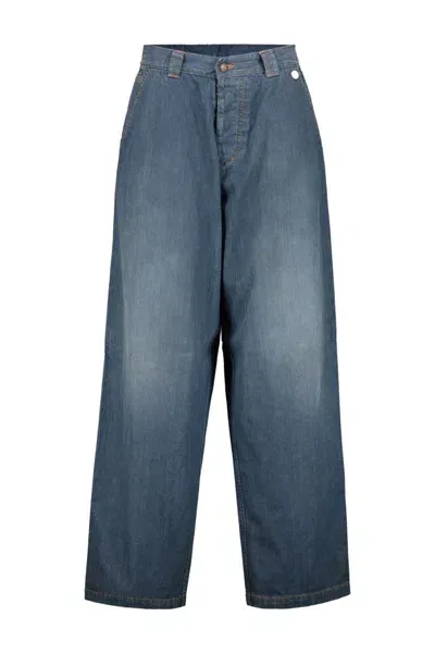 Maison Margiela Wide Leg Denim Clothing In Blue