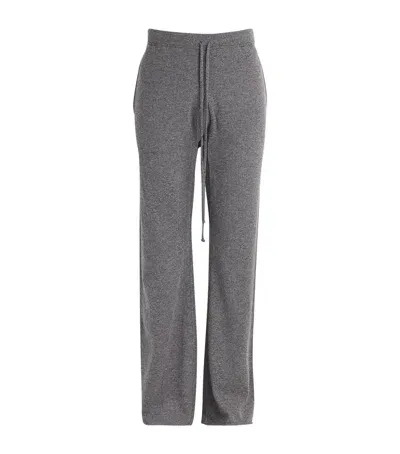 Maison Margiela Wool-cashmere Straight Sweatpants In Grey