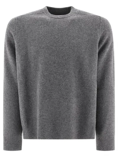 Maison Margiela Gray Elbow Patch Sweater In Grey