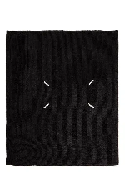 Maison Margiela Wool Scarves In Black