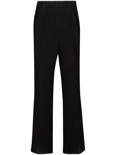 Maison Margiela Wool Trousers In Black