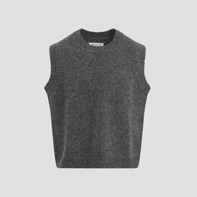 Maison Margiela Wool Vest In Grey