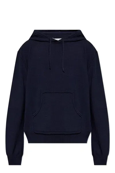 Maison Margiela Woolen Sweatshirt In Navy