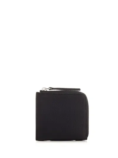 Maison Margiela Zip Around Wallet In Black