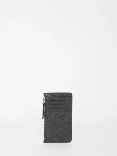 Maison Margiela Zip Cardholder In Nero