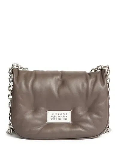 Maison Margiela Borsa A Spalla Glam Slam Flap In Grigio