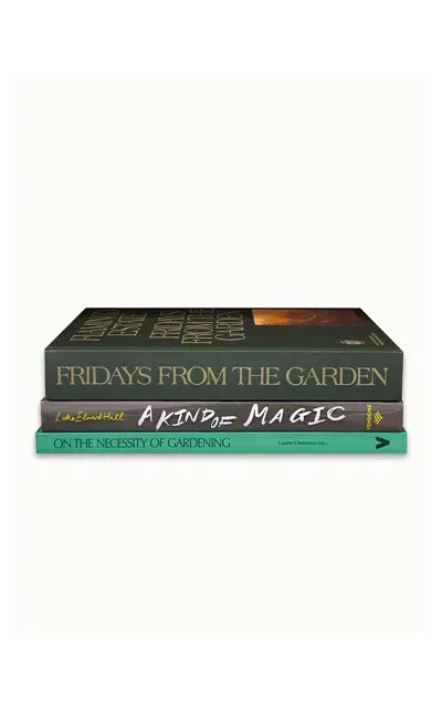 Maison Plage The Garden Stack Set-of-three Books In Multi