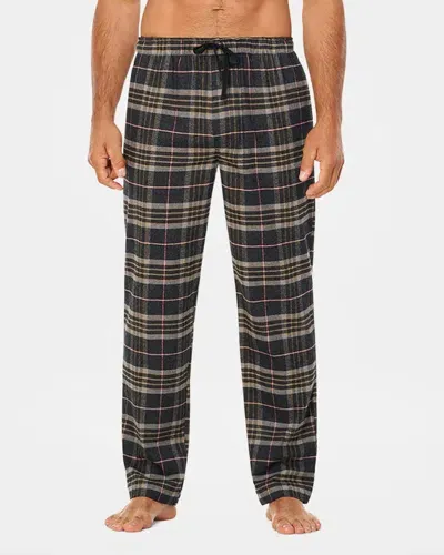 Majestic Men's Cotton Flannel Lounge Pants In Charcoal