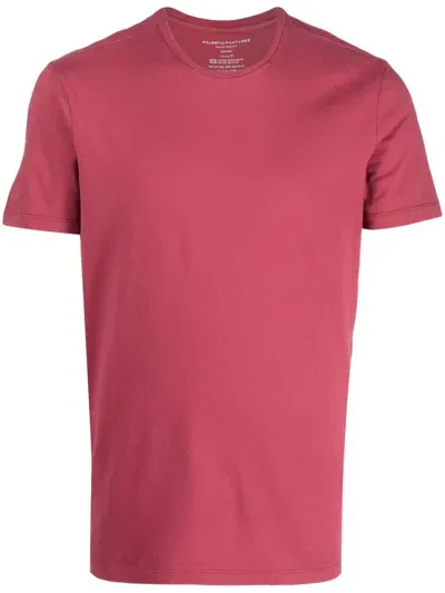 Majestic Short-sleeved Crewneck T-shirt In Pink