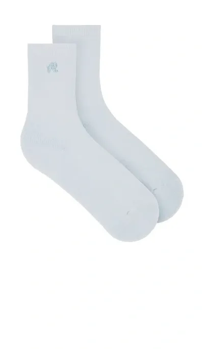 Malbon Golf Hailey Crew Sock In Ice Melt