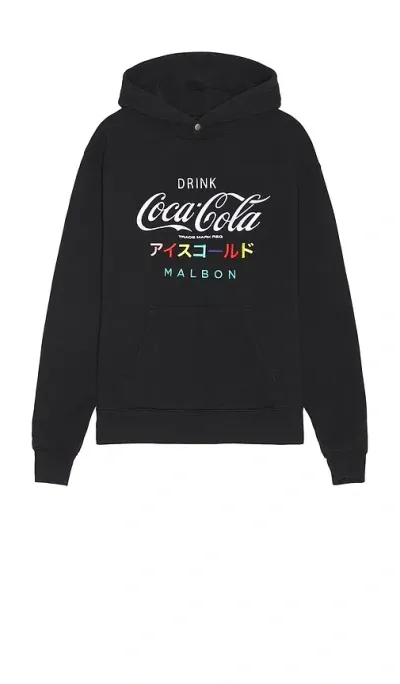 Malbon Golf X Coca Cola Ice Cold Hoodie In Black