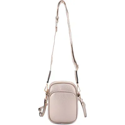 Mali + Lili Josephine Vegan Leather Crossbody Bag In Pink