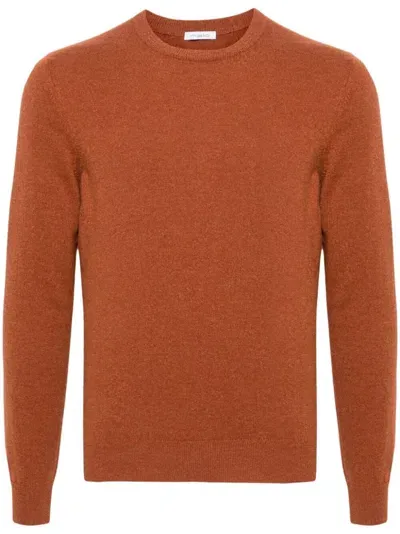 Malo Mélange-effect Cashmere Jumper In Brown