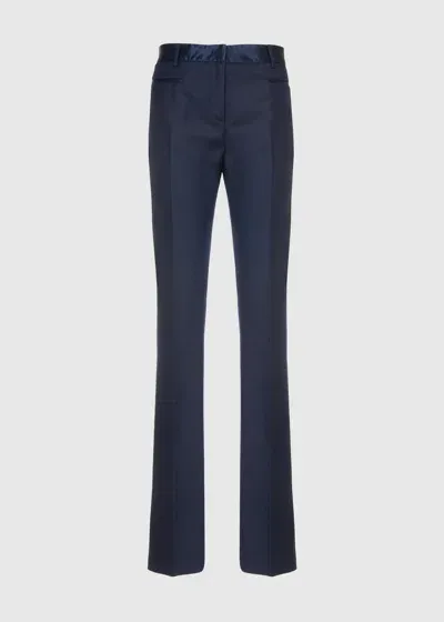 Malo Pantalone In Lana Vergine In Blue