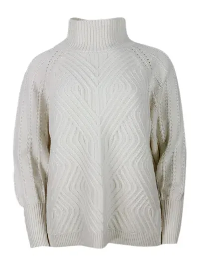 Malo Sweaters In Cream