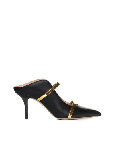 Malone Souliers Sandals In Black,gold