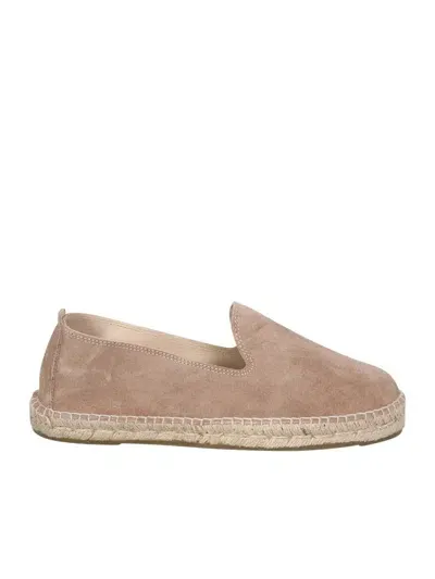 Manebi Jute-sole Suede Espadrilles In Beige