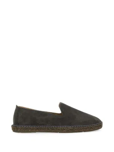 Manebi Espadrille In Suede In Grey