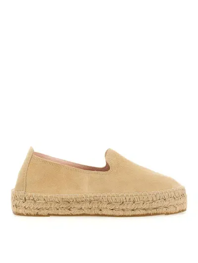 Manebi Hamptons Platform Espadrillas In Neutrals