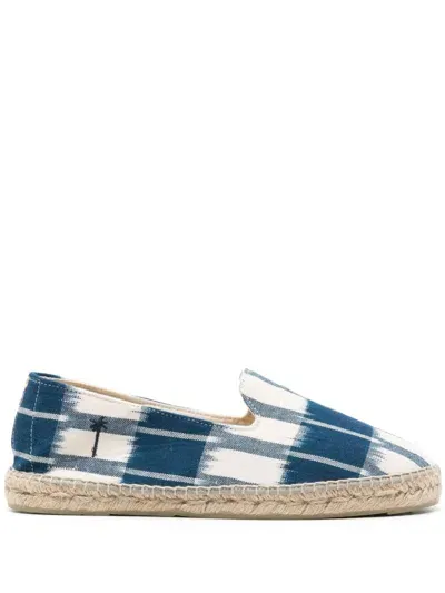 Manebi Tulum Tie-dye Cotton Espadrilles In Blue