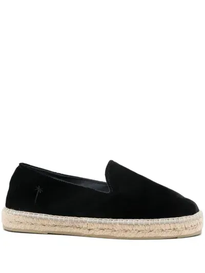 Manebi Velvet Espadrilles In 黑色