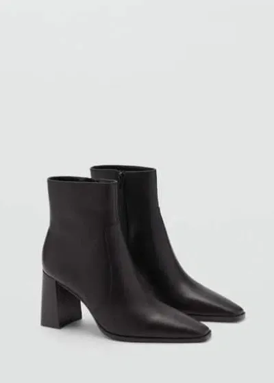 Mango Ankle Boots Black