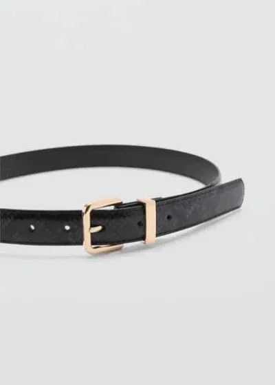 Mango Ceinture In Noir