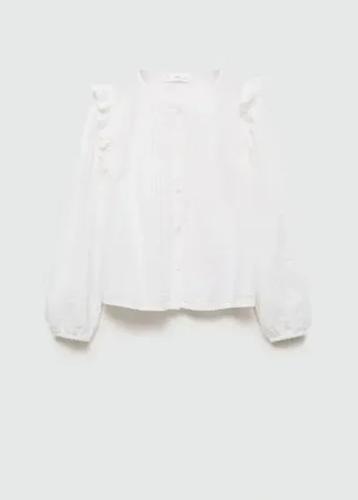 Mango Kids' Blouse Ecru