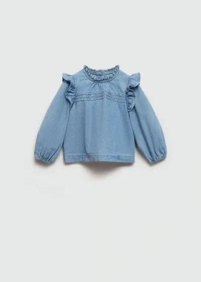 Mango Kids' Blouse In Blue